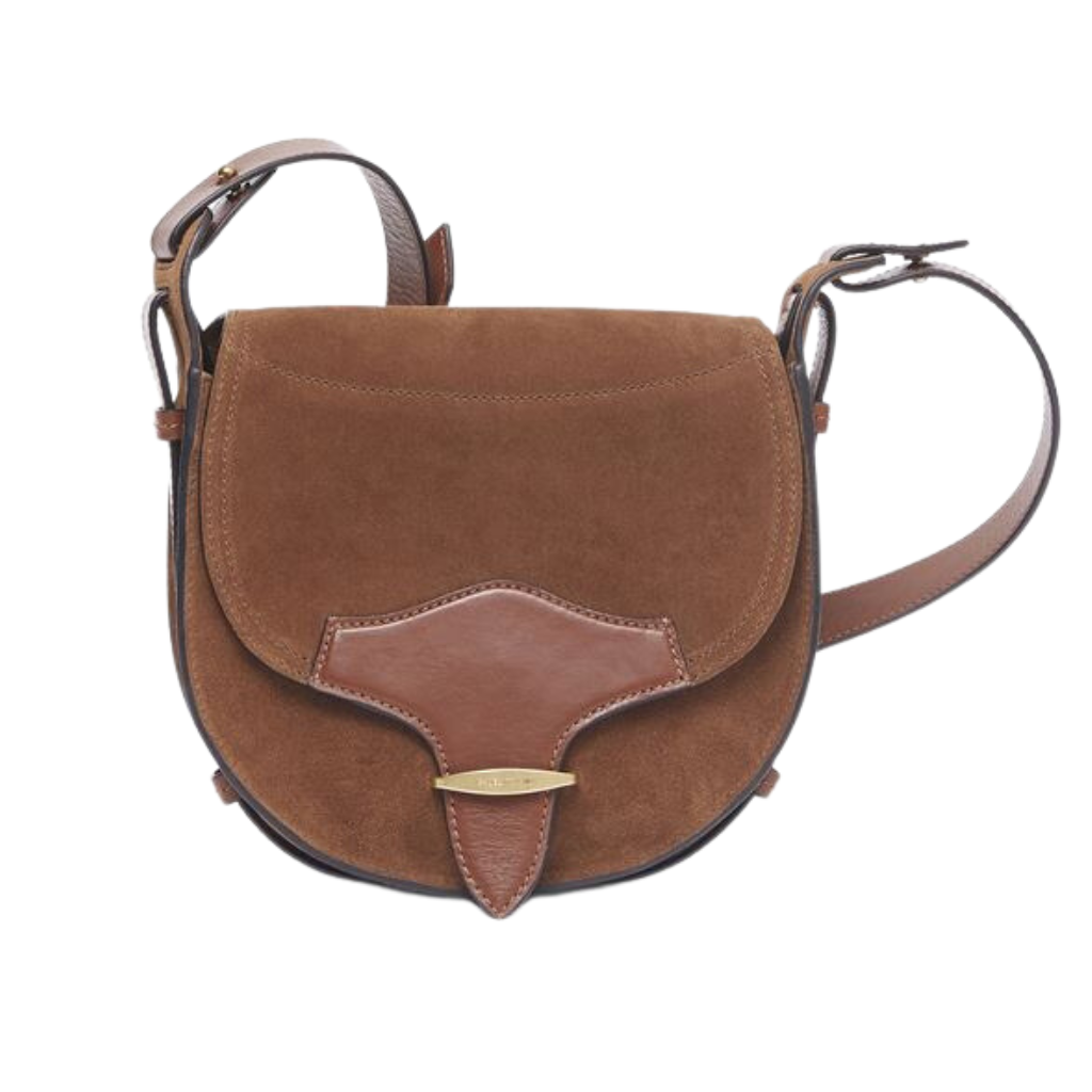 Leather suede Satchel