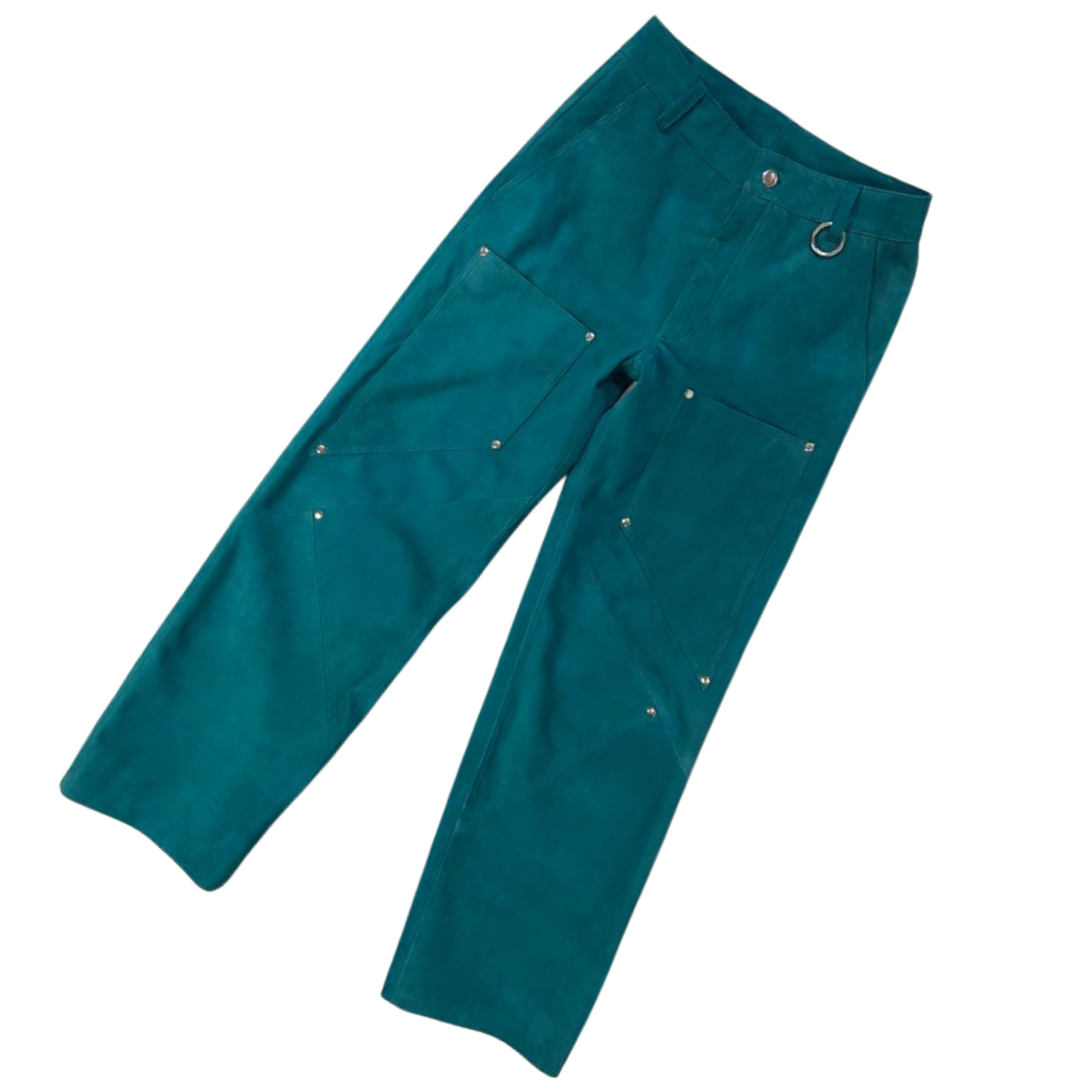 Suede Leather Pant