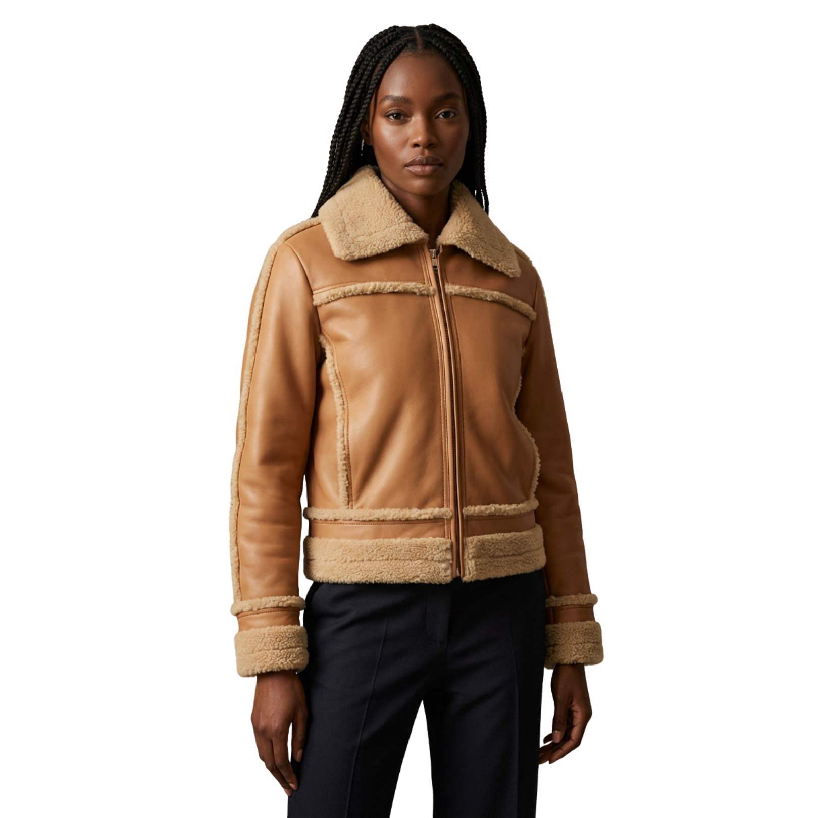 WOMEN SHEARLING JACKET