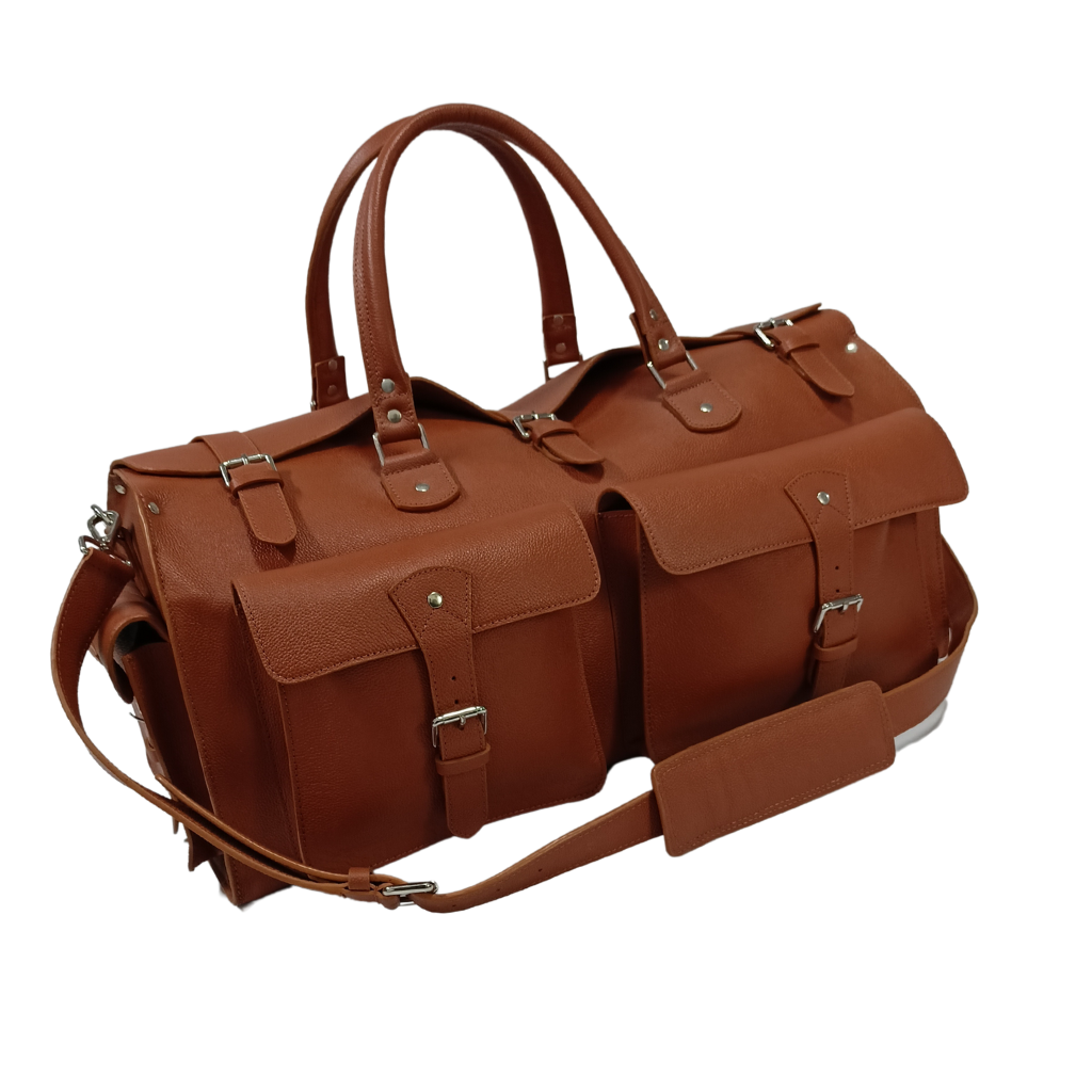 Full grained Leather Duffle bag