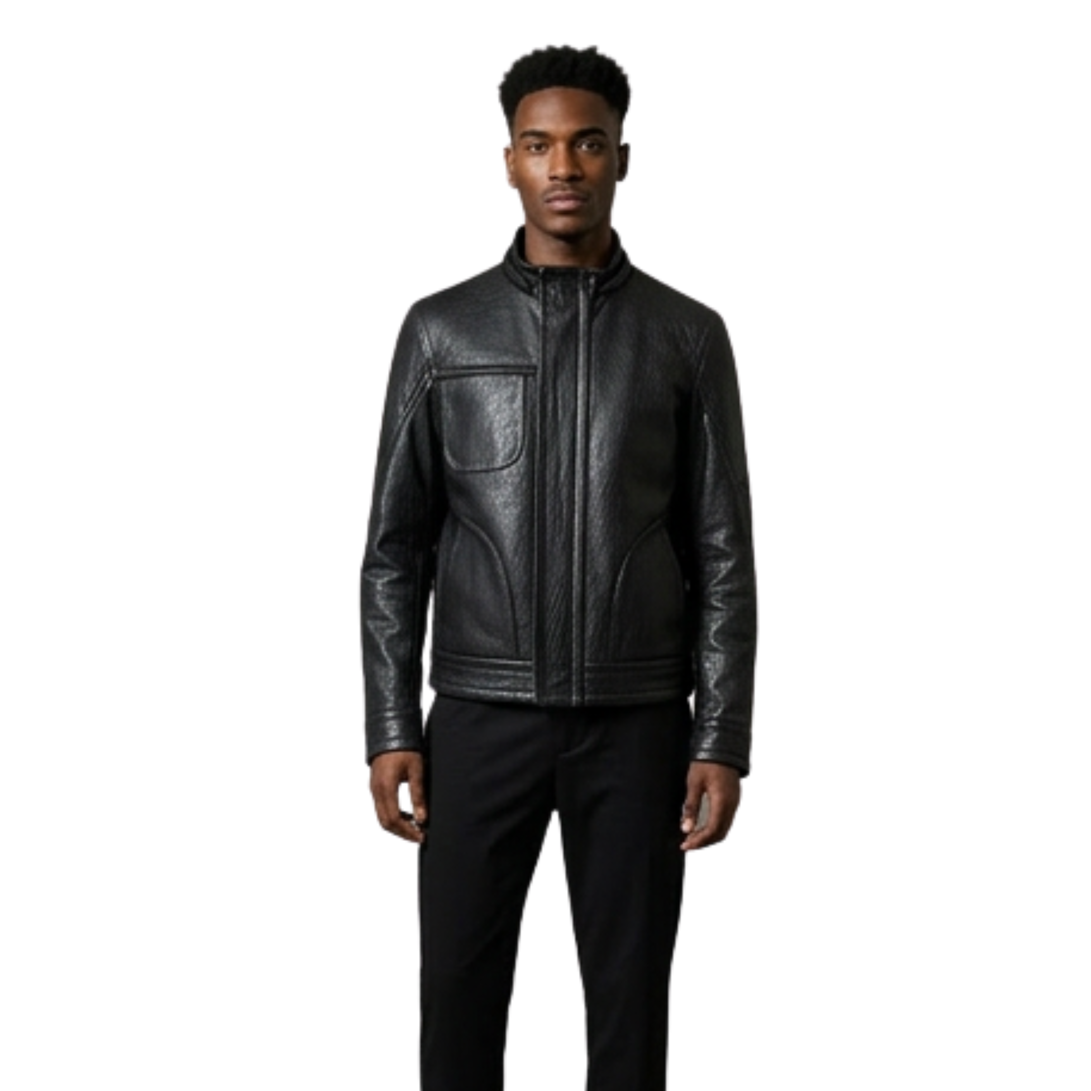 MI Ghost Protocol Black Leather Jacket