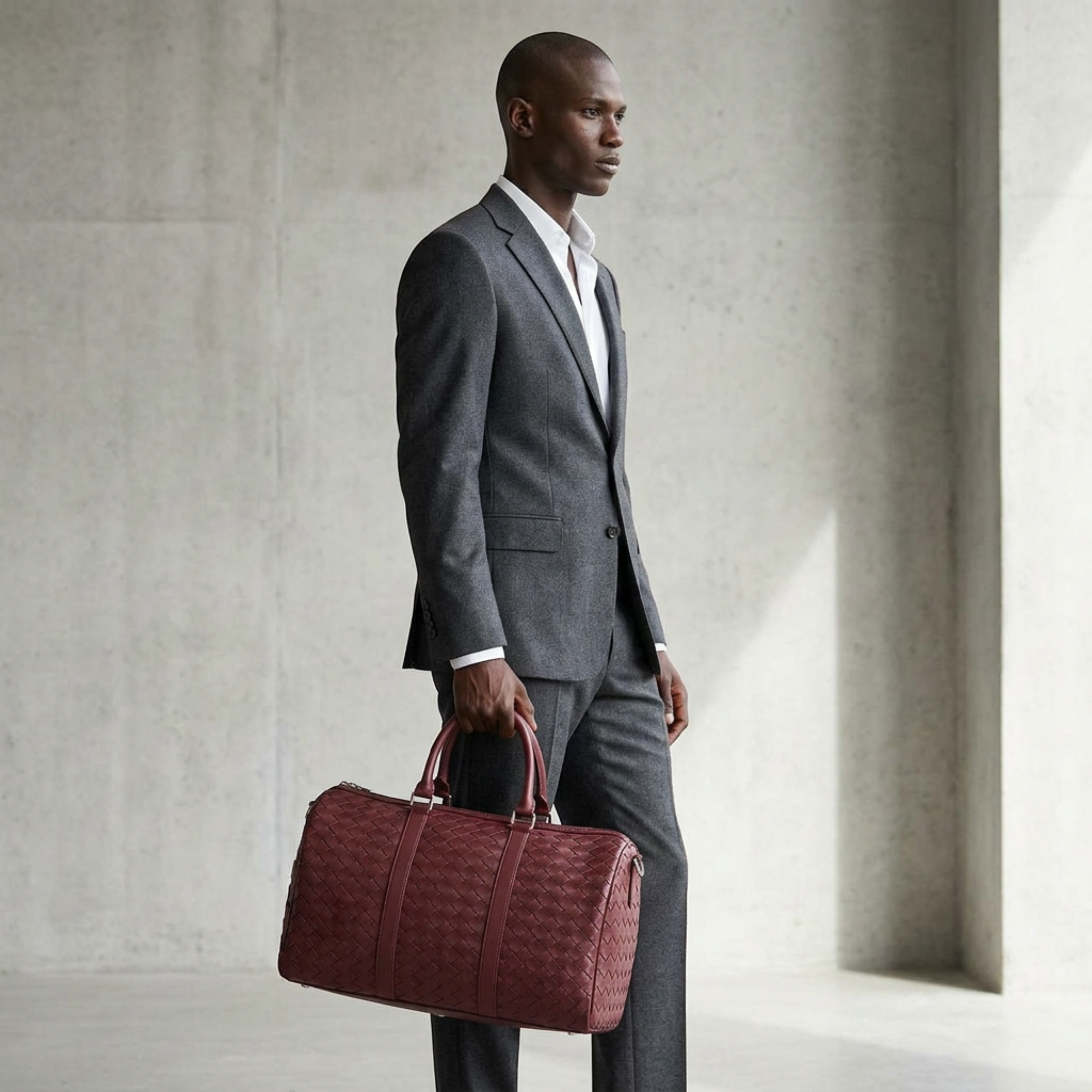 Barolo Weaved Duffle Bag