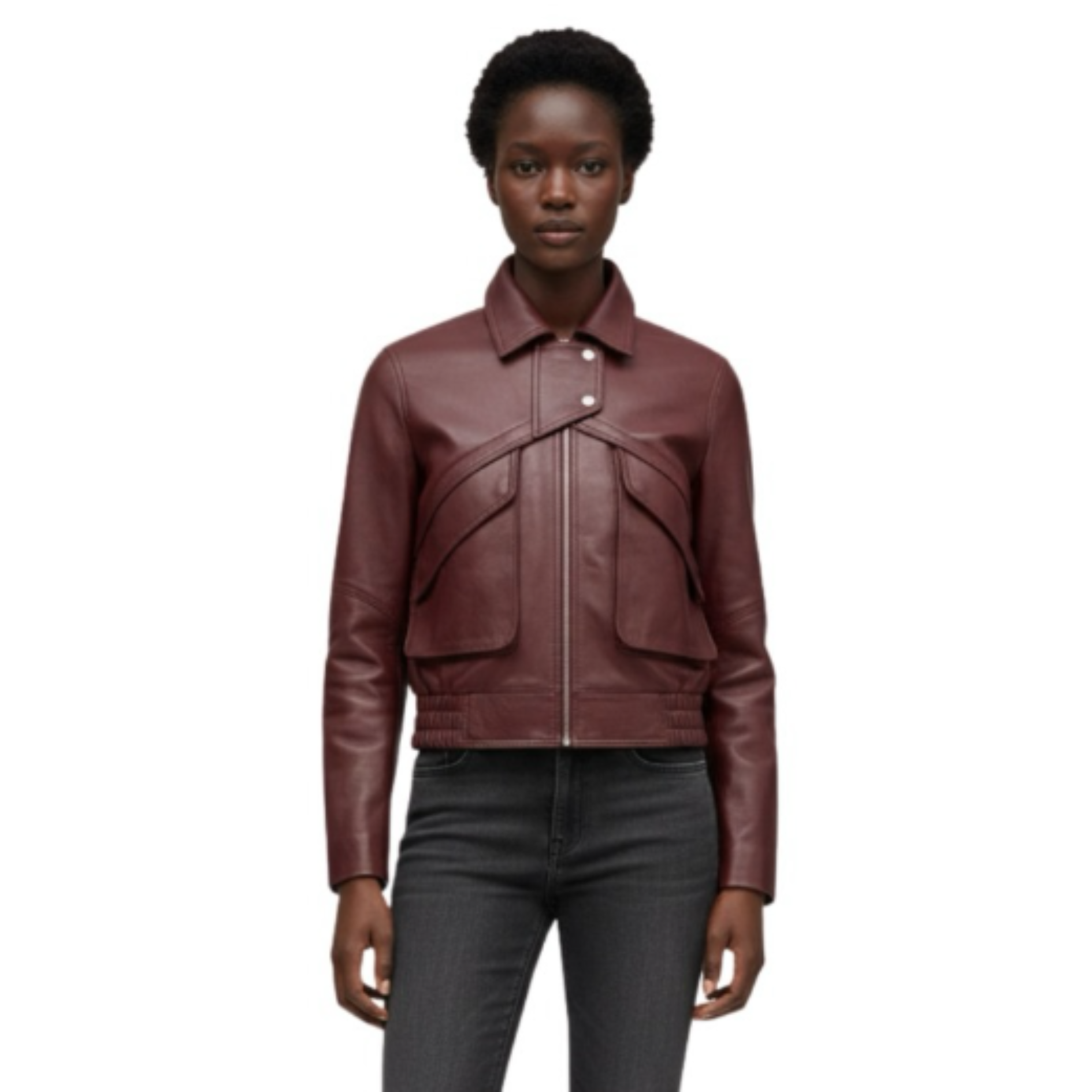 Leather Flappy Jacket