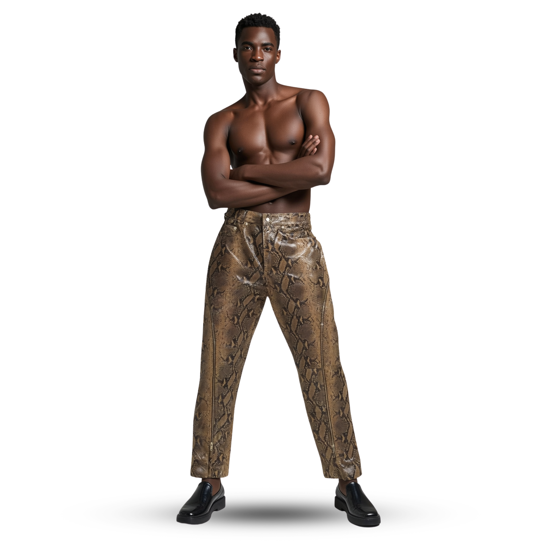 SNAKE PRINTED PANTS