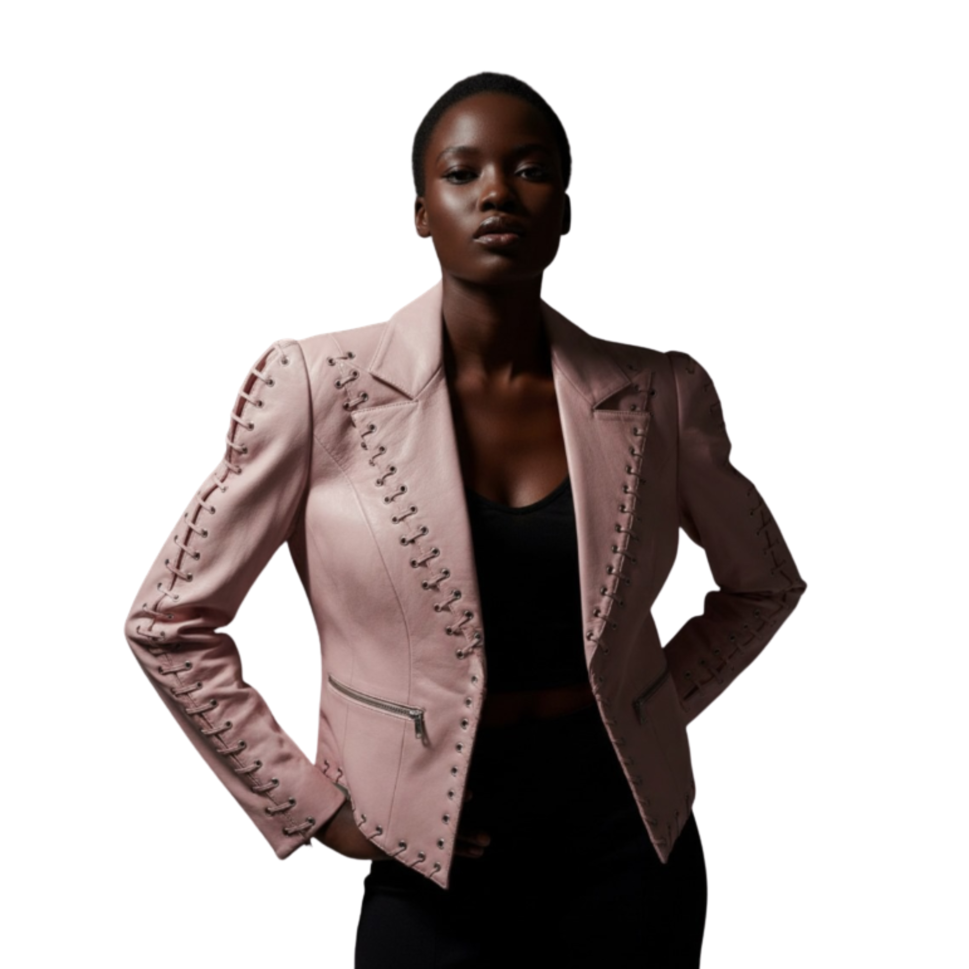 Leather jacket for women