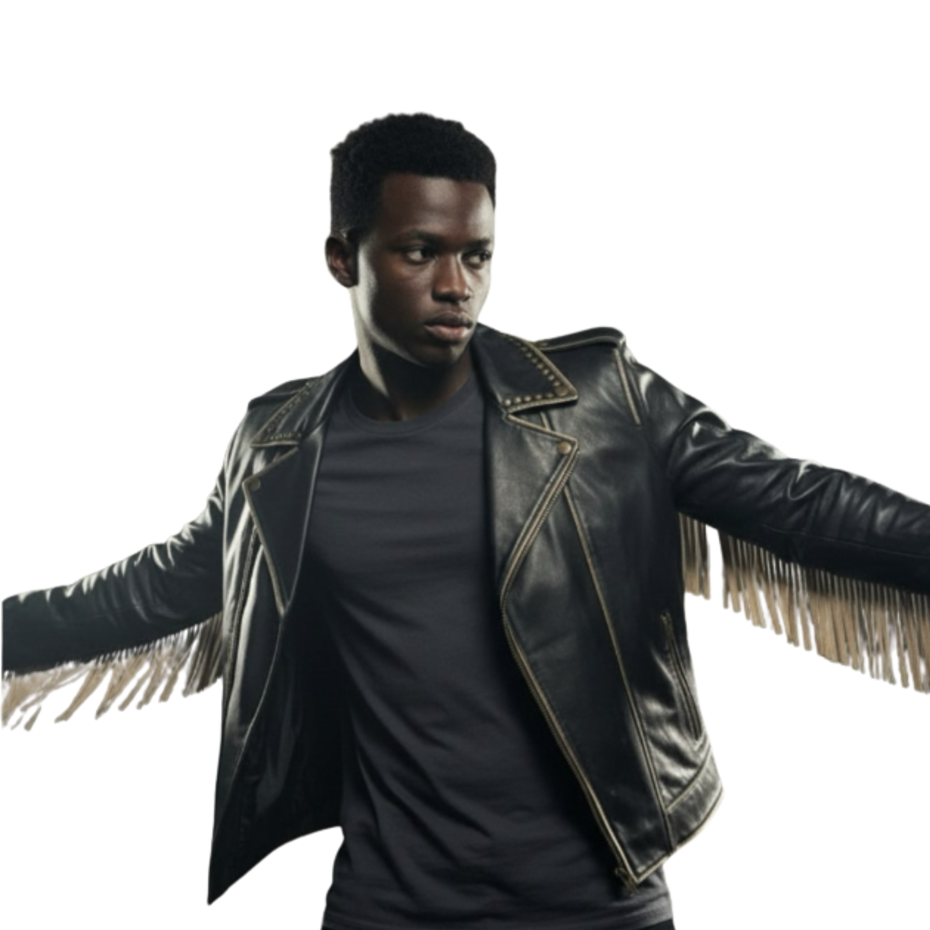 Leather Fringe Jacket