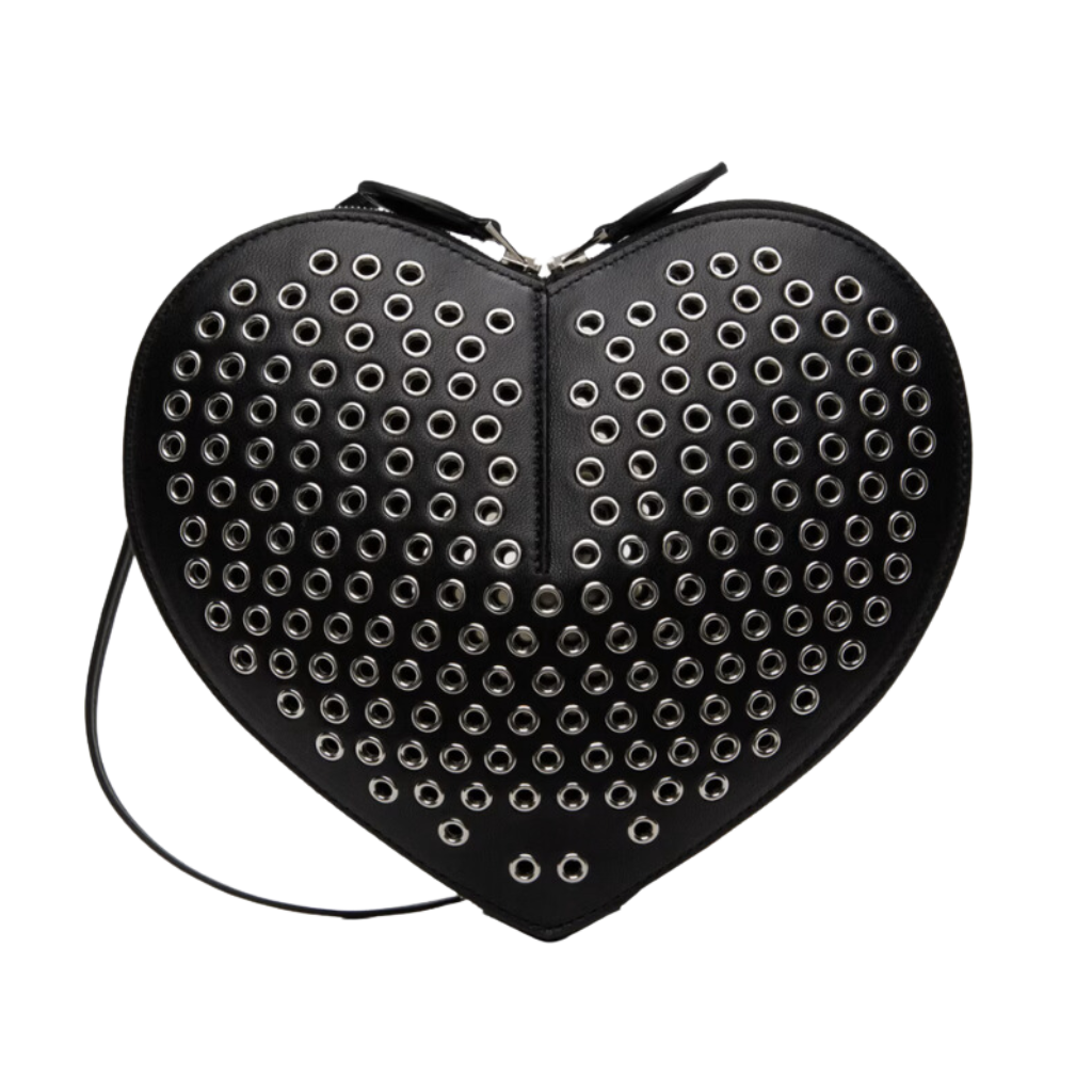 Heart-shaped Leather Bag