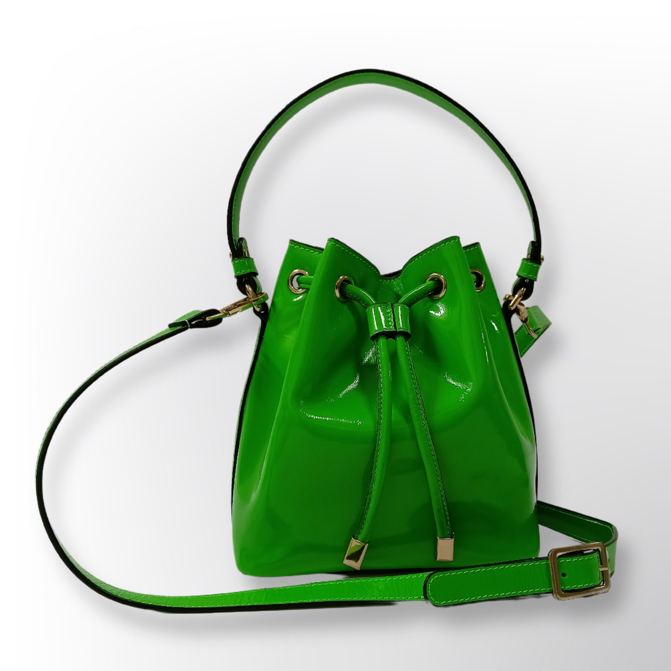 Patent Leather Bucket bag